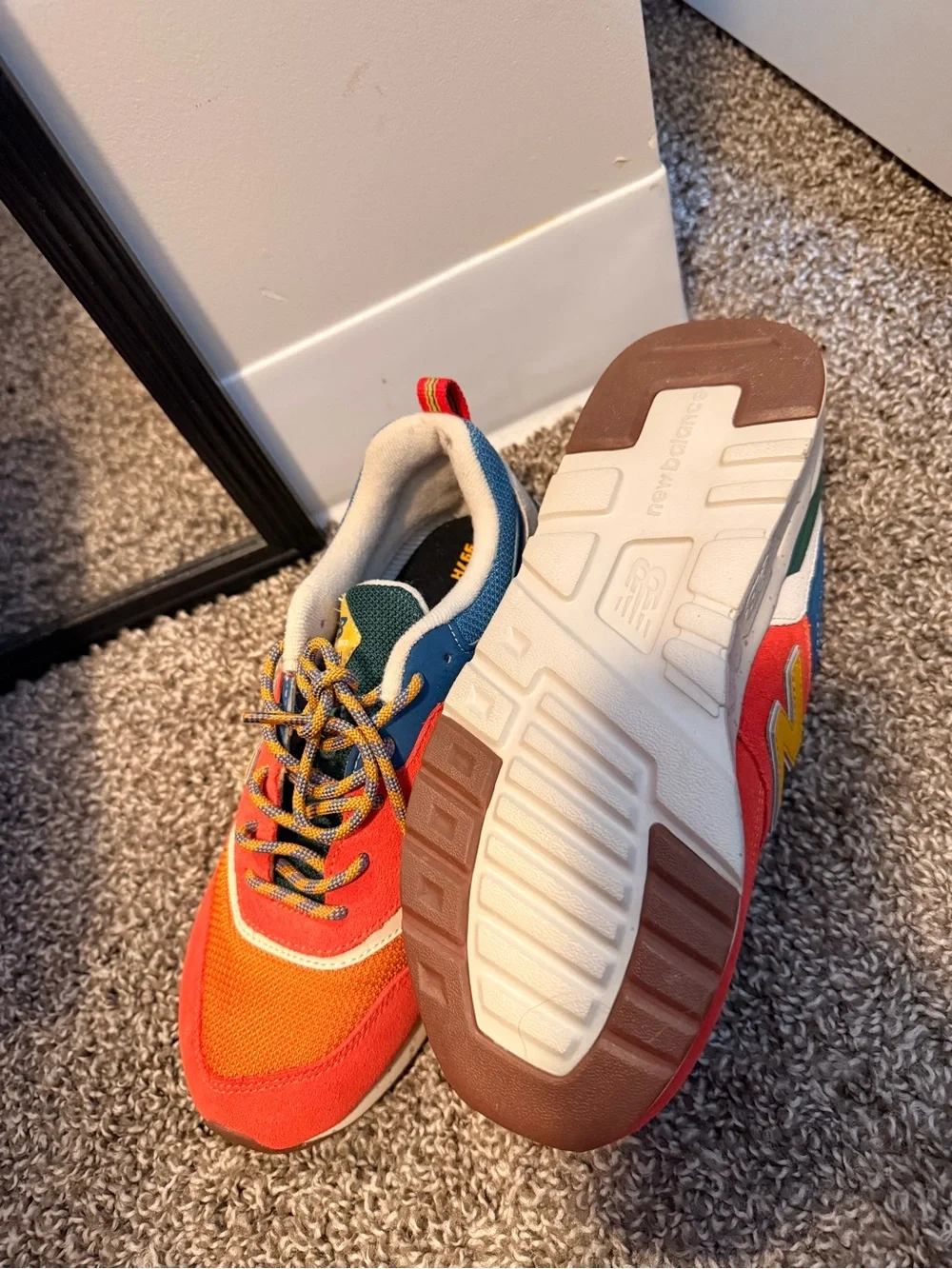 997H New Balance Orange, Yellow & Blue Multicolor Sneakers
